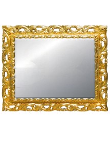 MOBILI 2G - MOBILE BAGNO LEGNO BAROCCO TINTA NOCE L.110 P.60 VISTA SPECCHIO