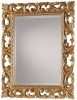 MOBILI 2G - Specchiera Barocca Intagliata In Foglia Oro L.74 P.3 H.94 vista laterale