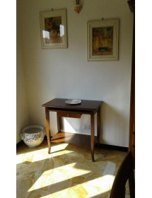 MOBILI 2G - SCRIVANIA 1 CASSSETTO NOCE ARTE POVERA cm 85X49X79H VISTA LATERALE