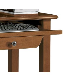 MOBILI 2G - SCRIVANIA 1 CASSSETTO NOCE ARTE POVERA cm 85X49X79H VISTA CASSETTO