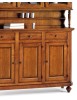 Cristalliera 3 ante napoletana in legno massello finitura elite 150x43x205