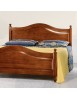 MOBILI 2G - Letto matrimoniale classico in legno tinta noce 175 H 112 P 212 vista dettagli