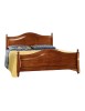 MOBILI 2G - Letto matrimoniale classico in legno tinta noce 175 H 112 P 212 vista frontale