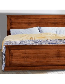 MOBILI 2G - Letto matrimoniale classico legno tinta noce  173x110x209 vista dettaglio