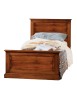 MOBILI 2G - Letto singolo classico legno tinta noce L.103 H 110 P 209 VISTA COMPLETA
