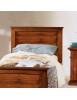 MOBILI 2G - Letto singolo classico legno tinta noce L.103 H 110 P 209 VISTA DETTAGLIO