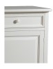MOBILI 2G - MADIA CREDENZA LEGNO SHABBY 2 PORTE BIANCO 145X49X116H vista anta e cassetto