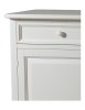 MOBILI 2G - MADIA CREDENZA LEGNO SHABBY 2 PORTE BIANCO 145X49X116H vista anta e cassetto