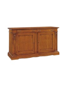 MOBILI 2G - MADIA CREDENZA IN LEGNO FINITURA BASSANO 220x115x60 VISTA FRONTALE