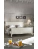 MOBILI 2G - LETTO MATRIMONIALE ARTE POVERA SHABBY CHIC L.183 x P.214 x H.110 vista frontale