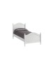 LETTO SINGOLO SHABBY BIANCO SPORCO 100x212x112 (6072)
