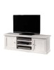 MOBILI 2G - PORTA TV 2 ANTE IN LEGNO SHABBY BIANCO 160x46x56 VISTA FRONTALE