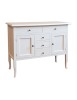 MOBILI 2G - MADIA CREDENZA IN LEGNO BIANCO OPACO 100x40x85h vista frontale