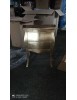 MOBILI 2G - COMODINO BOMBATO 2 CASSETTI ORO 49x29x61 VISTA FRONTALE