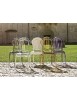 MOBILI 2G - SET 2 SEDIE IN POLIPROPILENE BIANCO LUCIDO VICTORIA GHOST VISTA FRONTALE
