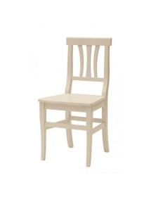 Set 2 sedie classiche legno avorio seduta legno 46x44x90