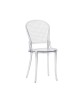 MOBILI 2G - Set 2 sedie deisgn polipropilene trasparente 46X55X88 vista frontale