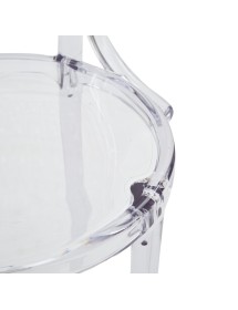 MOBILI 2G - Set 2 sedie design polipropilene trasparente 46X55X88 vista seduta