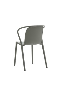 Set 4 Sedie Design Polipropilene Colore Grigio 54X54X80 vista schienale