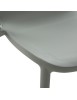 Set 4 Sedie Design Polipropilene Colore Grigio 54X54X80 vista seduta