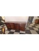 MADIA CREDENZA ARTE POVERA LEGNO TINTA NOCE/BIANCO L.205 P.42 H.85 (611) vista frontale