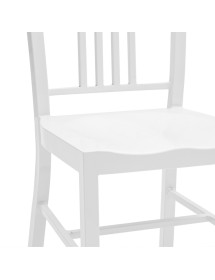 MOBILI 2G - SET 2 Sedie moderne metallo bianco lucido 41x46x83 vista seduta