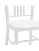 MOBILI 2G - SET 2 Sedie moderne metallo bianco lucido 41x46x83 vista seduta