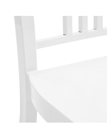 MOBILI 2G - SET 2 Sedie moderne metallo bianco lucido 41x46x83 vista seduta e schienale