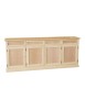 MOBILI 2G -  MADIA CREDENZA IN LEGNO GREZZA 4 ANTE L.205 P.42 H.86