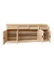 MOBILI 2G -  MADIA CREDENZA IN LEGNO GREZZA 4 ANTE L.205 P.42 H.86