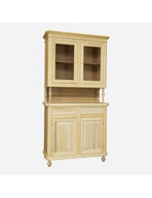 MOBILI 2G - Cristalliera in legno grezzo 2 Ante Napoletana L.104 P.43 H.210
