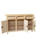 MOBILI 2G -  CREDENZA GREZZA 3 ANTE 3 CASSETTI L.150 P.43 H.98