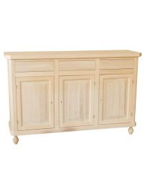 MOBILI 2G -  CREDENZA GREZZA 3 ANTE 3 CASSETTI L.150 P.43 H.98
