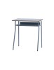 MOBILI 2G - Banco Scuola Moderno Metallo Grigio Piano Melaminico Grigio 70x50x76,5 VISTA FRONTALE