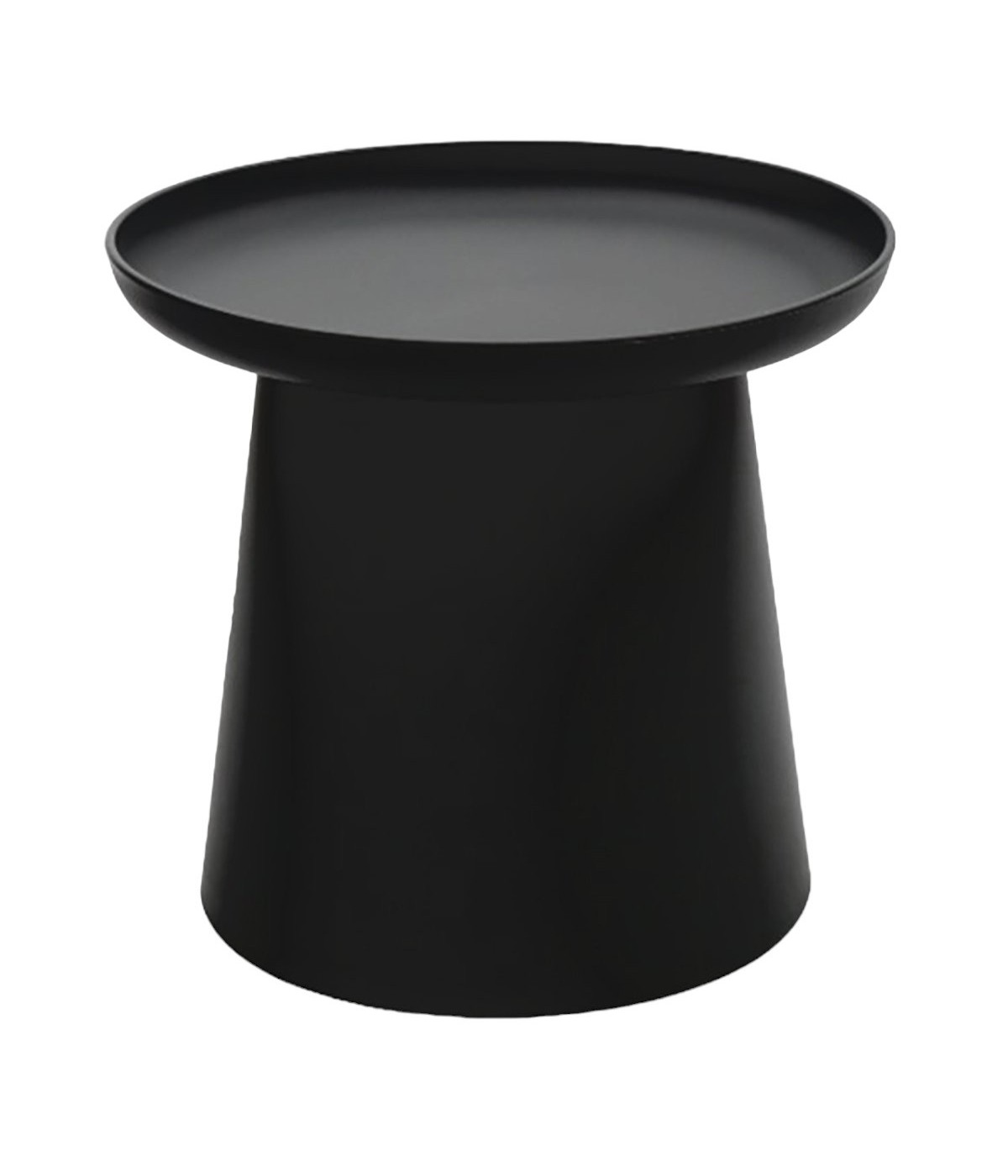 MOBILI 2G - TAVOLINO MODERNO IN POLIPROPILENE NERO VISTA FRONTALE