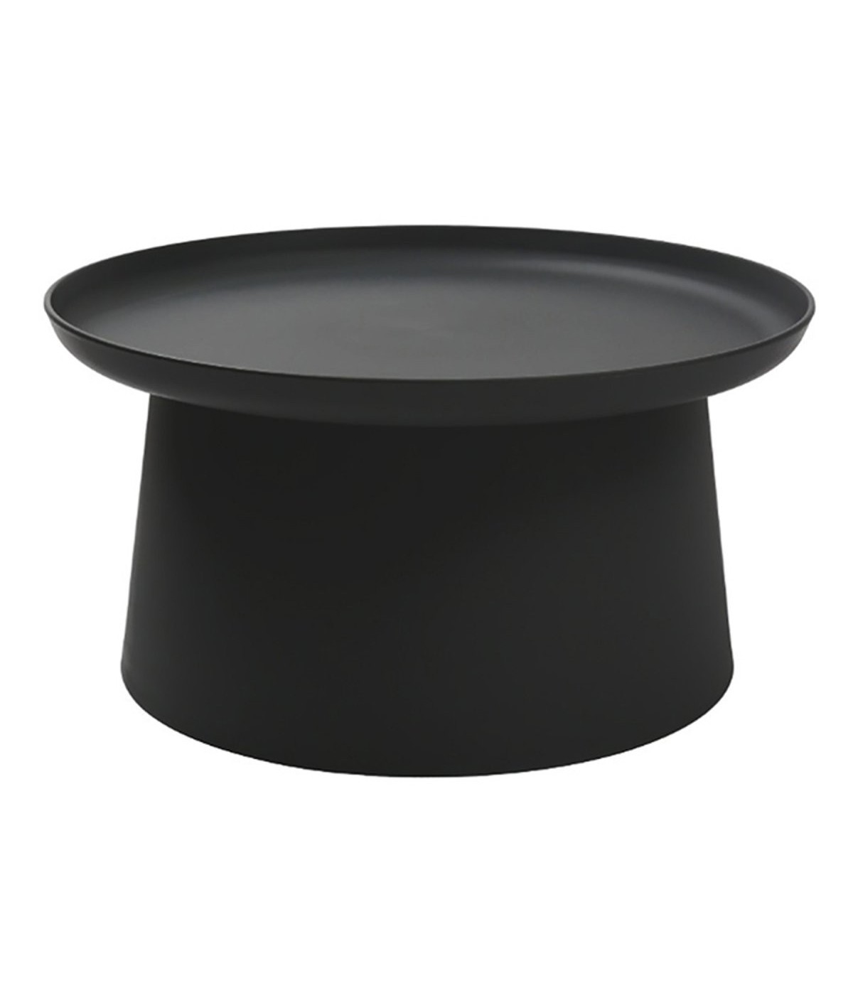 MOBILI 2G - TAVOLINO MODERNO IN POLIPROPILENE NERO vista frontale