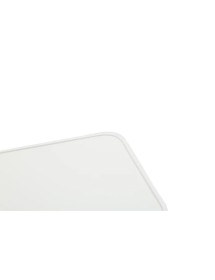 MOBILI 2G - Tavolino contemporaneo legno paglia bianco shabby 100X50X43 vista piano