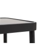 MOBILI 2G - Tavolino contemporaneo legno paglia nero shabby 100X50X43 vista piano