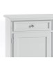 MOBILI 2G - Cristalliera 3 porte in legno bianco arte povera 155x42x203 VISTA CASSETTO