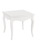 MOBILI 2G - Tavolino classico quadrato legno bianco 50x50x45 vista frontale