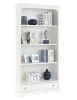 MOBILI 2G - LIBRERIA CLASSICA IN LEGNO BIANCO cm94x36x189H vista frontale