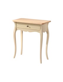 MOBILI 2G - CONSOLLE IN LEGNO BICOLORE LACCATO AVORIO L.62 P.31 H.70 VISTA FRONTALE