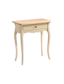 MOBILI 2G - CONSOLLE IN LEGNO BICOLORE LACCATO AVORIO L.62 P.31 H.70 VISTA FRONTALE