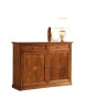 MOBILI 2G - MADIA CREDENZA 2 PORTE ARTE POVERA LEGNO BASSANO 150X49X113 VISTA FRONTALE