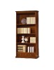 MOBILI 2G - LIBRERIA LEGNO TINTA NOCE ARTE POVERA 88X38X188 vista frontale