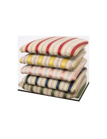 MOBILI 2G - Set 2 Sedie classiche legno imbottite tinta noce 48x55x96 vista frontale colore tessuto