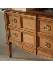 Cassettiera 2 cassetti Classica Legno bicolore 96x46x83