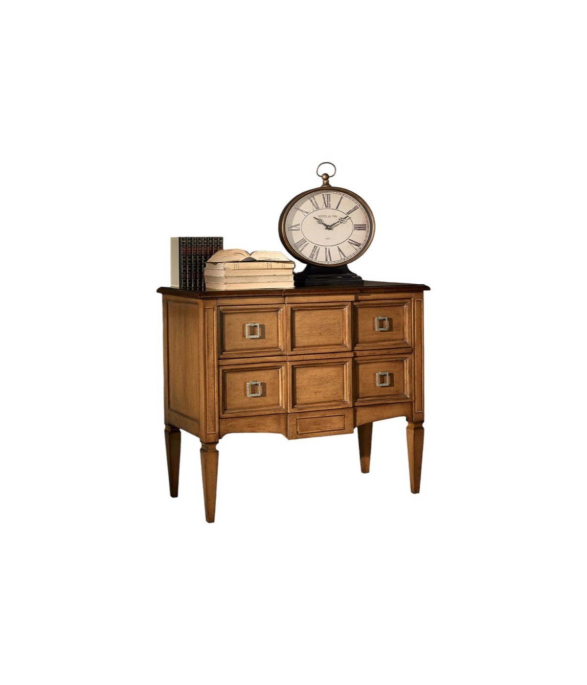 Cassettiera 2 cassetti Classica Legno bicolore 96x46x83