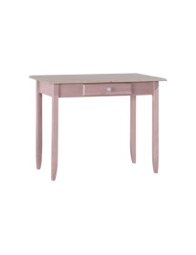 MOBILI 2G - SCRIVANIA 1 CASSETTO LEGNO LACCATO ROSA 99X61X80