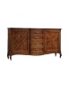 MOBILI 2G - CREDENZA CLASSICA 2 PORTE 4 CASSETTI LEGNO BASSANO 200X52x113